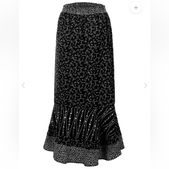 Disturbia nwot | sz 6 us | Prairie Panel Skirt. black/white floral skirt - Picture 7 of 12